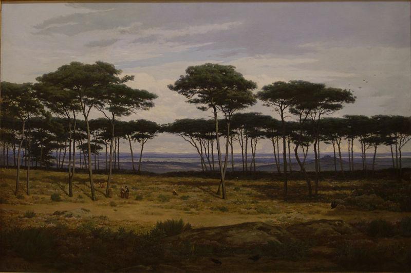 Alexandre N. Roussoff Les pins de Pledeliac oil painting image